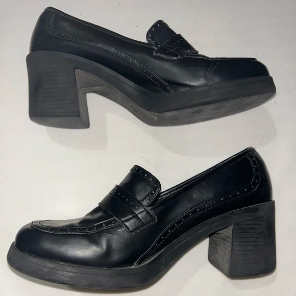 Vintage mudd platform loafers - Picture 7 of 14